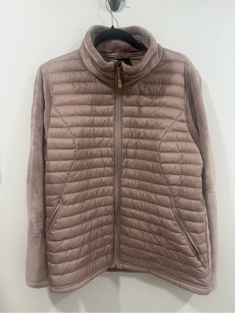 32 Degrees Quilted Hybrid Jacket in Mauve Taupe